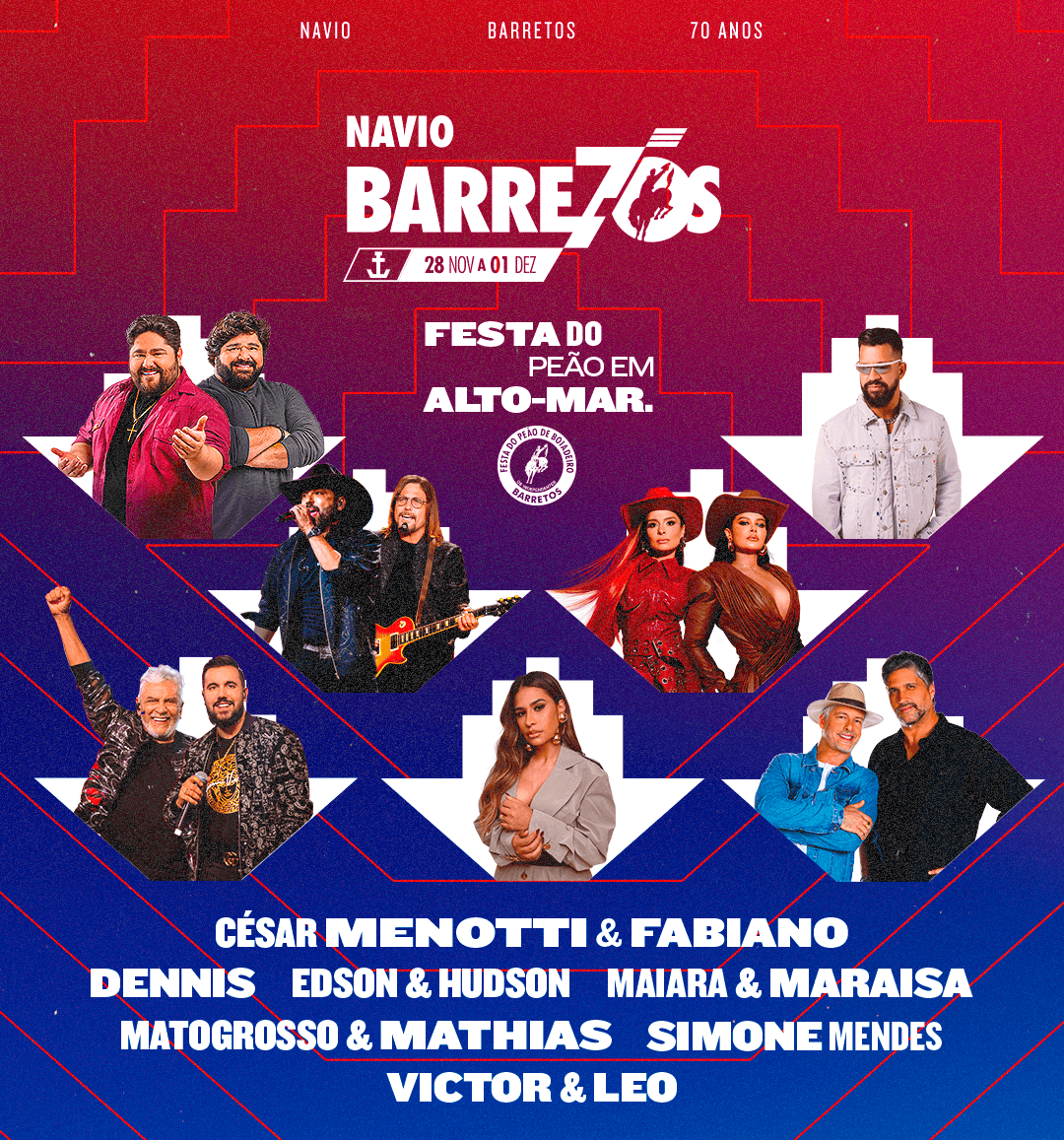 Navio Barretos 70 Anos: A Festa do Peão Comemora Também em Alto-Mar
