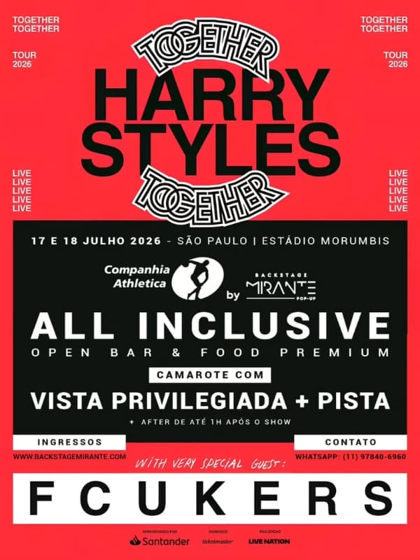 Backstage Mirante Harry Styles