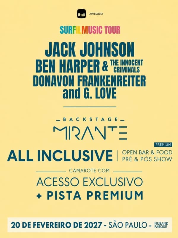 Backstage Mirante Jack Johnson