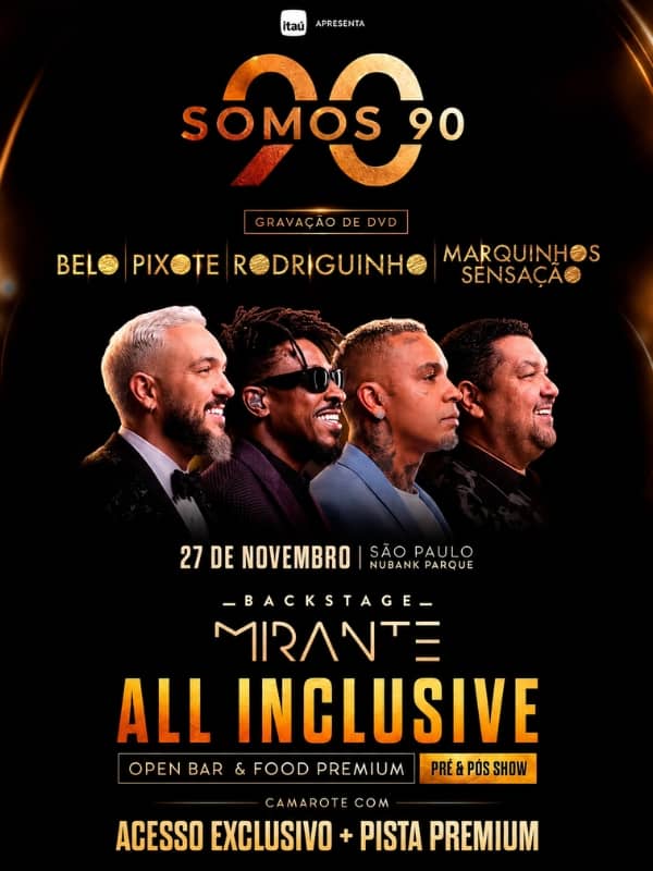 Backstage Mirante Somos 90