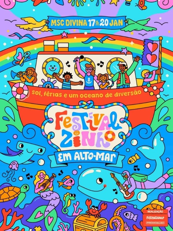 Navio Festivalzinho em Alto-Mar