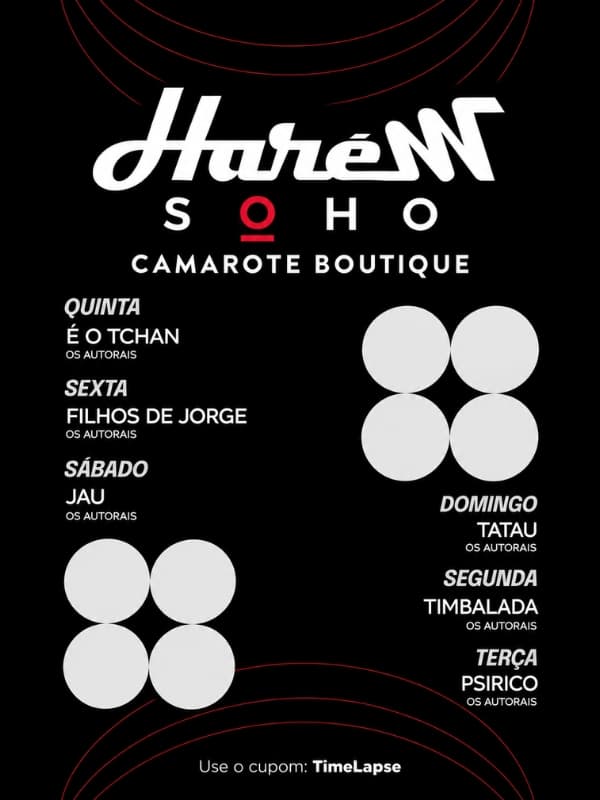 Camarote Harém Soho 2027