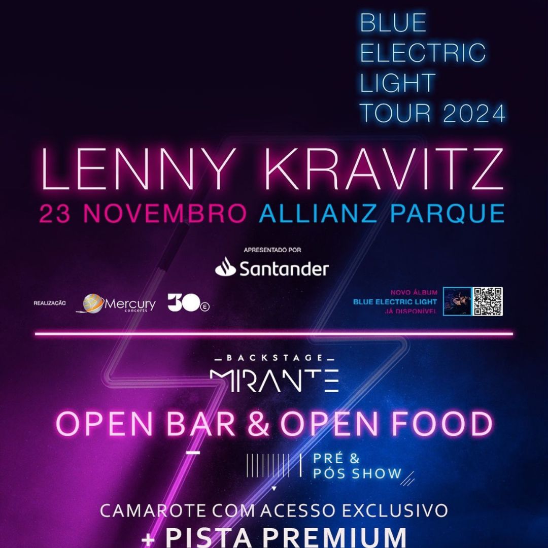 Lenny Kravitz Blue Electric Light Tour