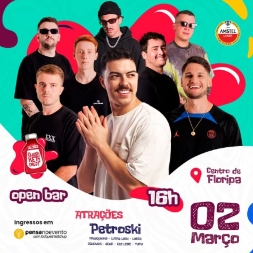 Bloco Quesh Ketchup Floripa