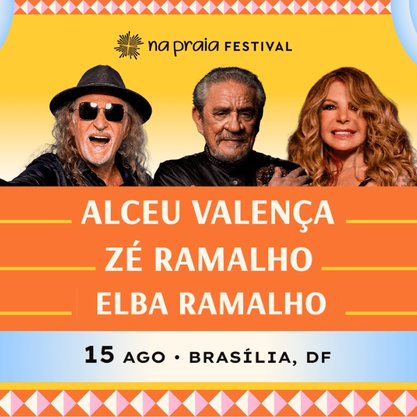 Na Praia Festival Alceu Valença + Zé Ramalho - Capa