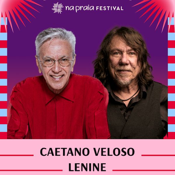 Na Praia Festival Caetano Veloso + Lenine - Logo