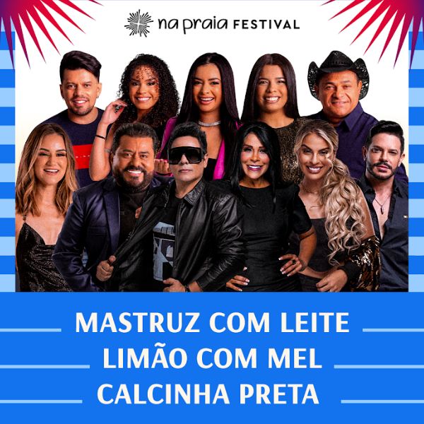 Na Praia Festival Calcinha Preta - Logo