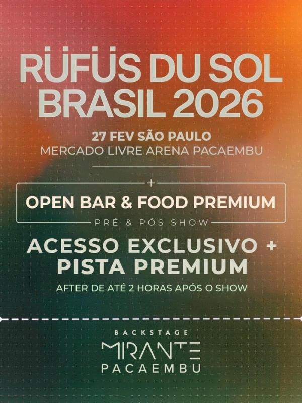 Rüfüs Du Sol Backstage Mirante