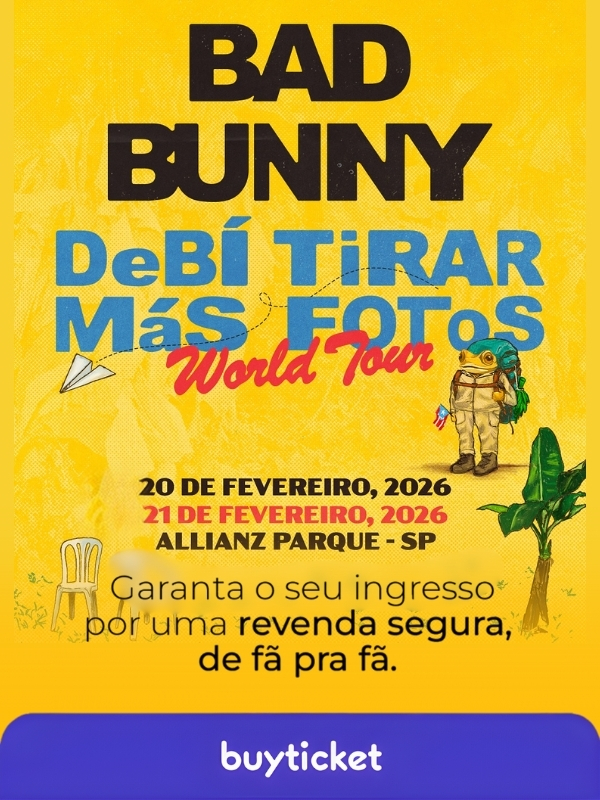 Bad Bunny Debí Tirar Más Fotos World Tour (BuyTicket)