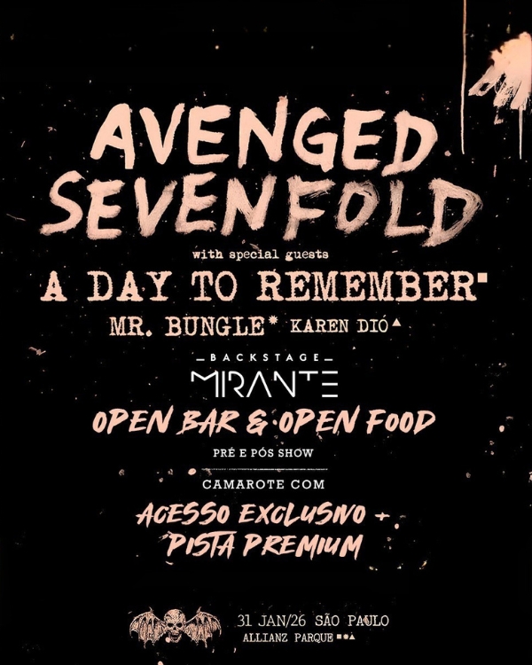 Avenged Sevenfold Backstage Mirante