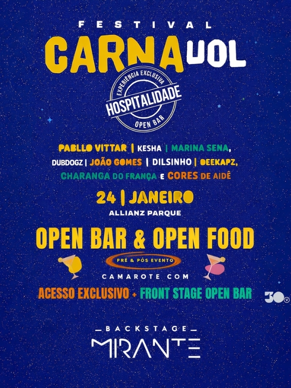 Backstage Mirante CarnaUOL - Capa
