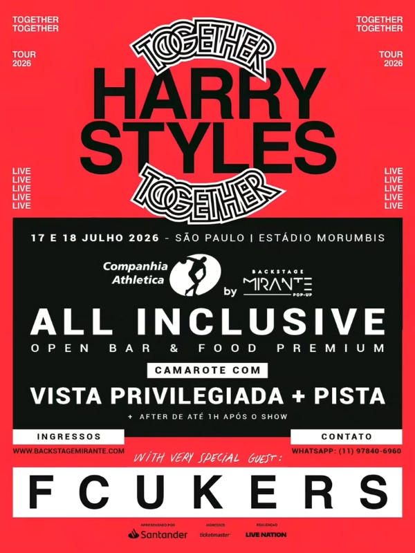 Backstage Mirante Harry Styles