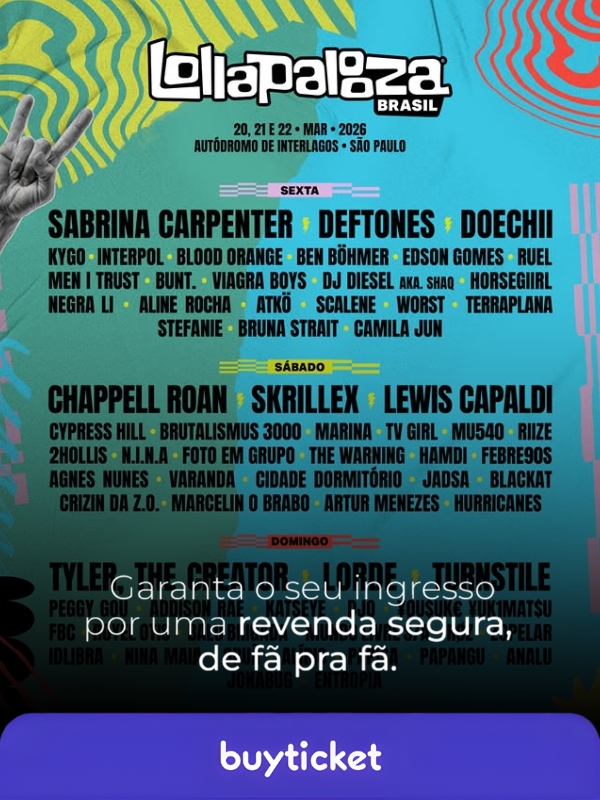 Lollapalooza 2026 (BuyTicket) - Capa Timelapse