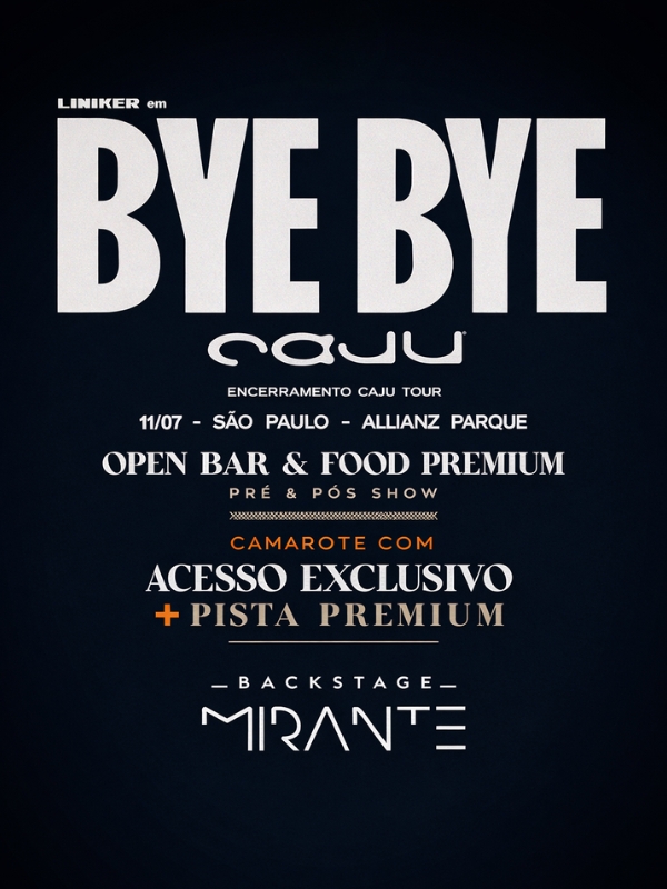 Backstage Mirante Liniker Bye Bye Caju